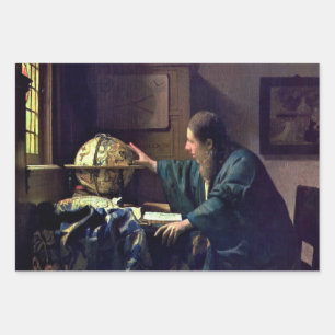 Johannes Vermeer - The Astronomer Wrapping Paper Sheet