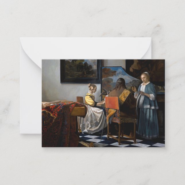 Johannes Vermeer - The Concert Card (Front)