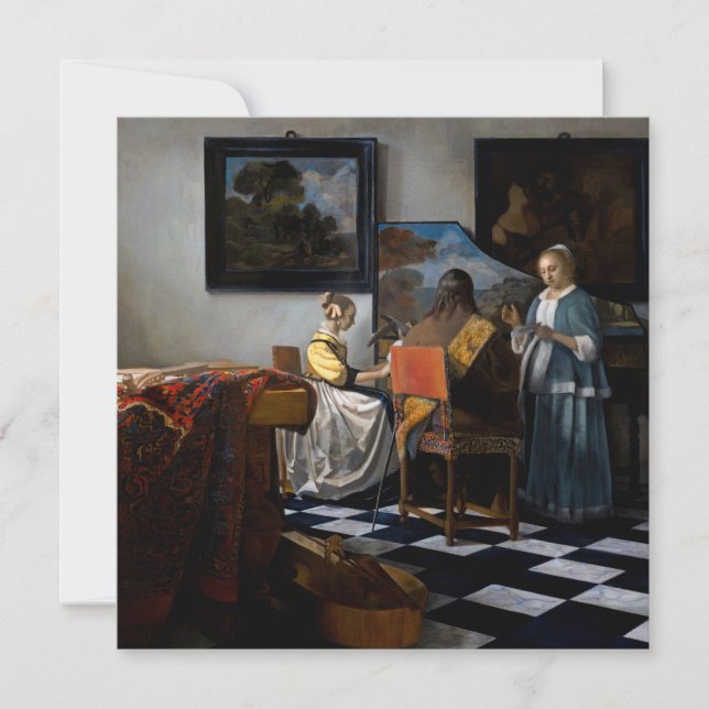 Johannes Vermeer - The Concert Invitation (Front)
