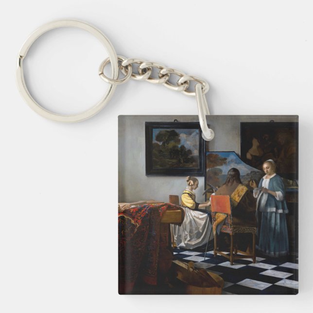 Johannes Vermeer - The Concert Key Ring (Front)