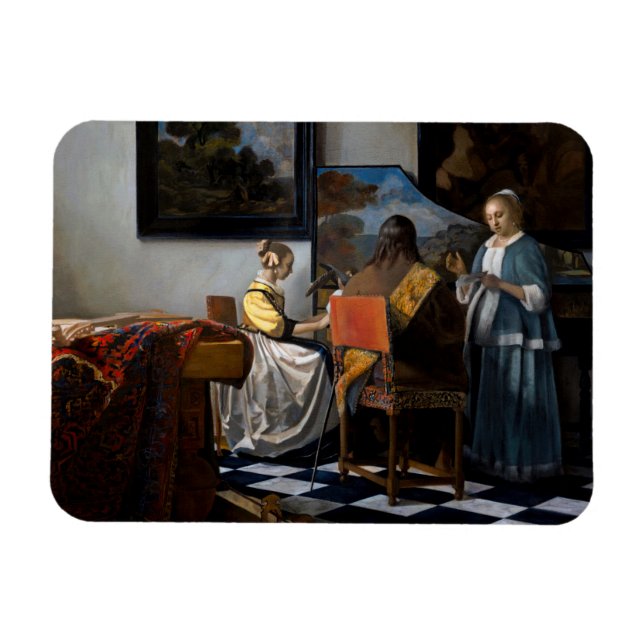Johannes Vermeer - The Concert Magnet (Horizontal)