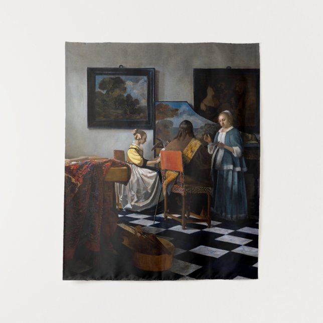 Johannes Vermeer - The Concert Tapestry (Front)