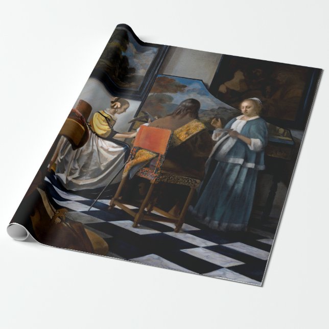Johannes Vermeer - The Concert Wrapping Paper (Unrolled)