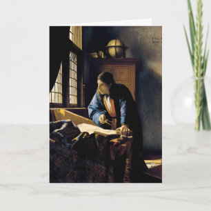 Johannes Vermeer - The Geographer Card