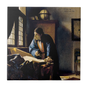 Johannes Vermeer - The Geographer Ceramic Tile