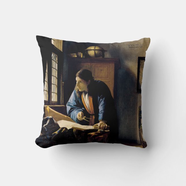 Johannes Vermeer - The Geographer Cushion (Front)