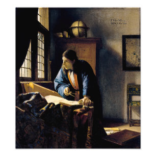 Johannes Vermeer - The Geographer Photo Print