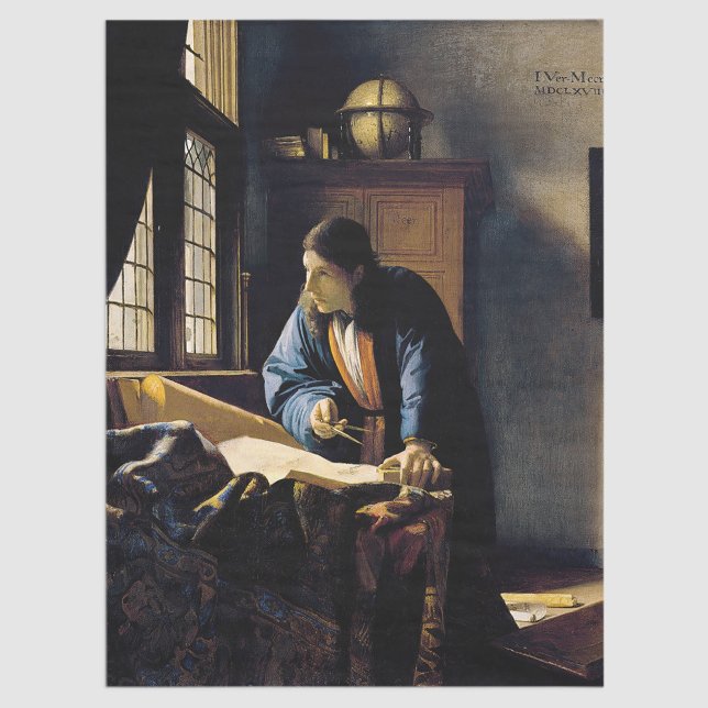 Johannes Vermeer - The Geographer Tissue Paper (Creator Uploaded)