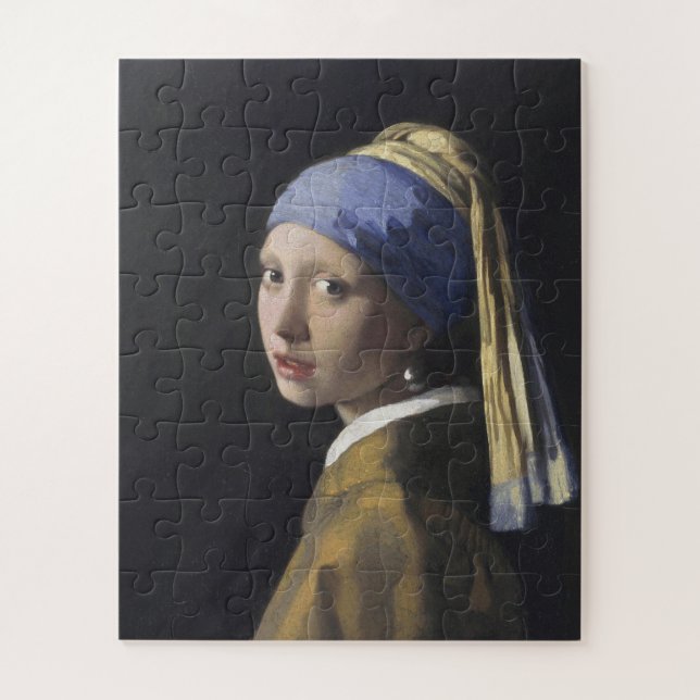 Johannes Vermeer - The Girl With A Pearl Earring Jigsaw Puzzle (Vertical)