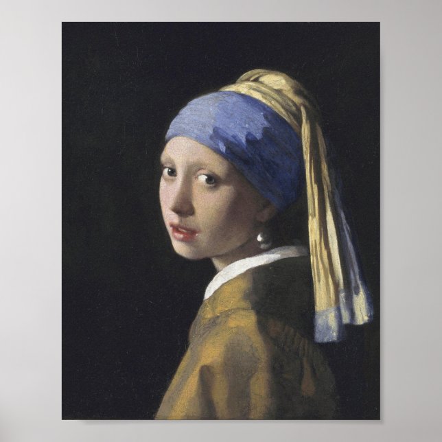 Johannes Vermeer - The Girl With A Pearl Earring Poster (Front)