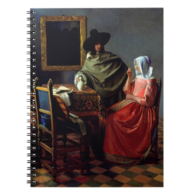 Johannes Vermeer - The Glass of Wine Notebook (Front)