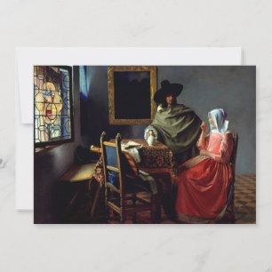 Johannes Vermeer - The Glass of Wine Thank You Card