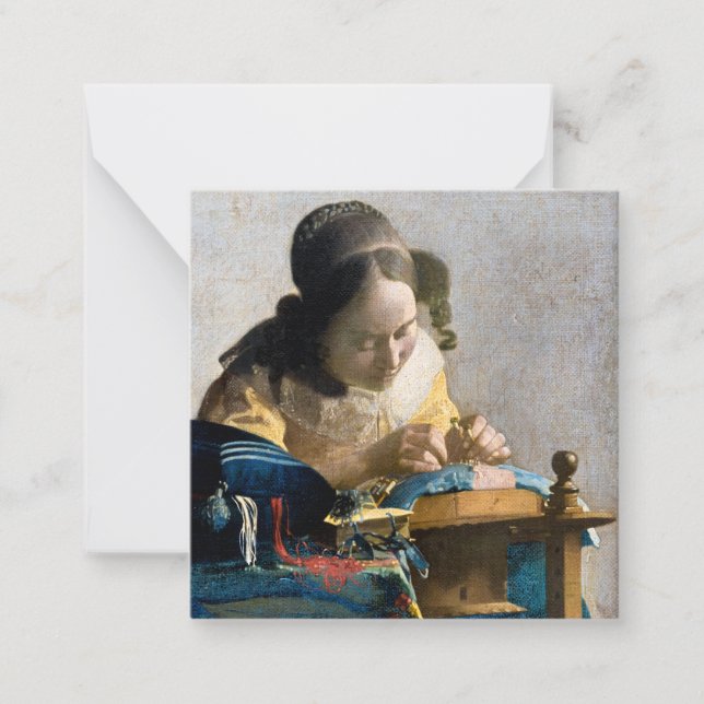 Johannes Vermeer - The Lacemaker Card (Front)