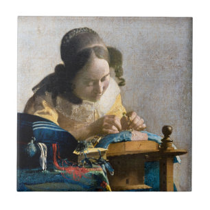 Johannes Vermeer - The Lacemaker Ceramic Tile