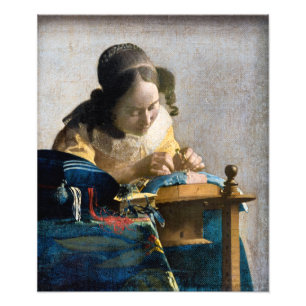 Johannes Vermeer - The Lacemaker Photo Print