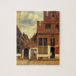 Johannes Vermeer - The little street puzzle<br><div class="desc">The little street by Johannes Vermeer. Great painting titled The little street,  made by Johannes Vermeer.</div>