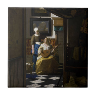 Johannes Vermeer - The Love Letter Ceramic Tile