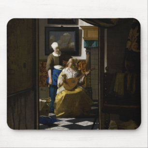 Johannes Vermeer - The Love Letter Mouse Pad