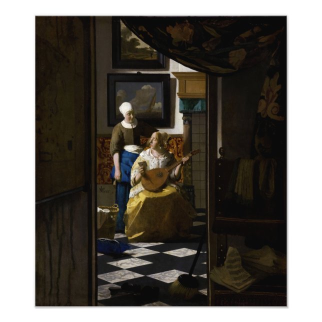 Johannes Vermeer - The Love Letter Photo Print (Front)