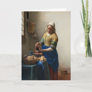 Johannes Vermeer, The Milkmaid Card