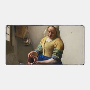 Johannes Vermeer - The Milkmaid Desk Mat