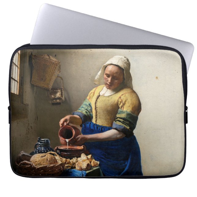 Johannes Vermeer - The Milkmaid Laptop Sleeve (Front)