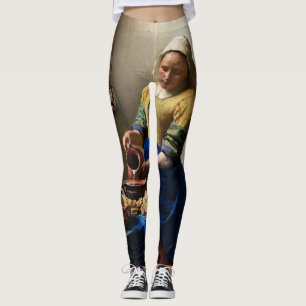 Johannes Vermeer - The Milkmaid Leggings