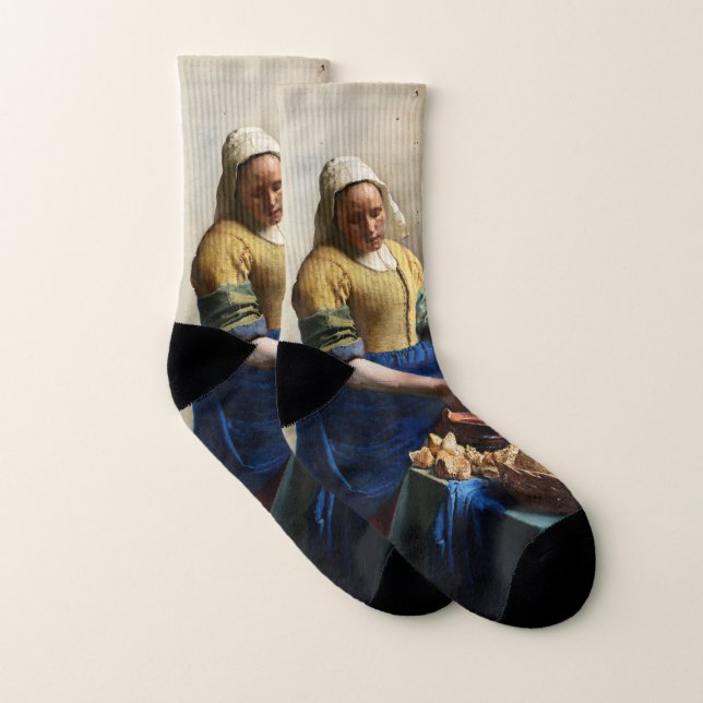 Johannes Vermeer - The Milkmaid Socks (Pair)