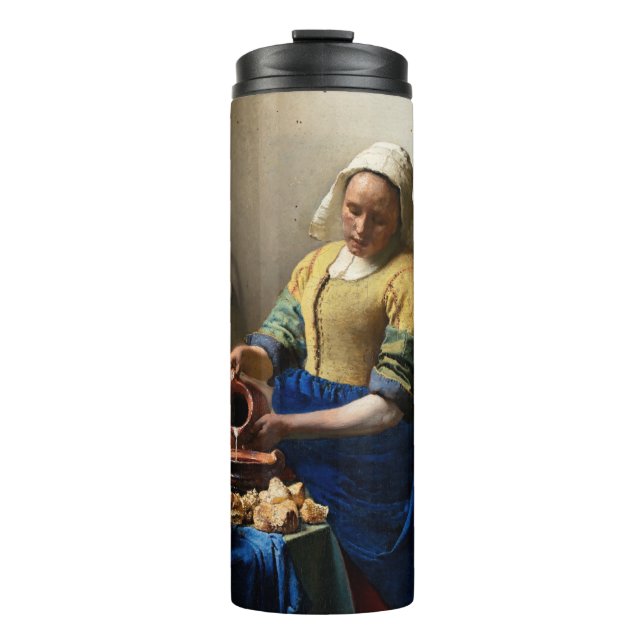 Johannes Vermeer - The Milkmaid Thermal Tumbler (Front)