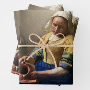 Johannes Vermeer - The Milkmaid Wrapping Paper Sheet