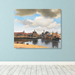 Johannes Vermeer, van Deft, View of Delft Canvas Print
