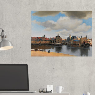 Johannes Vermeer, van Deft, View of Delft Foil Prints