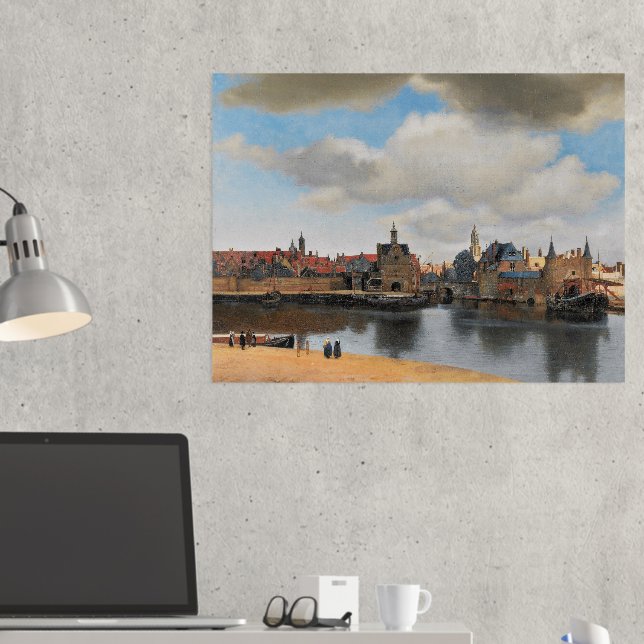 Johannes Vermeer, van Deft, View of Delft Foil Prints (In Situ (Desk 2))