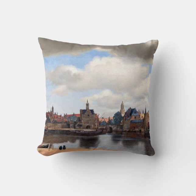 Johannes Vermeer - View of Delft Cushion (Front)