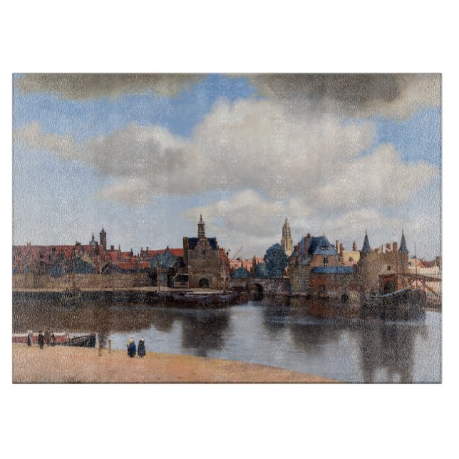 Johannes Vermeer - View of Delft Cutting Board (Front)