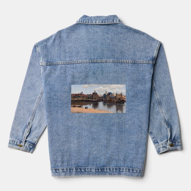 Johannes Vermeer - View of Delft Denim Jacket (Back)