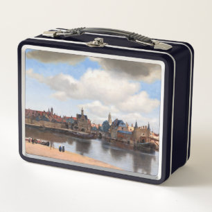 Johannes Vermeer - View of Delft Metal Lunch Box
