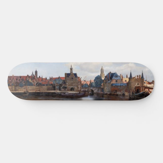 Johannes Vermeer - View of Delft Skateboard (Horz)