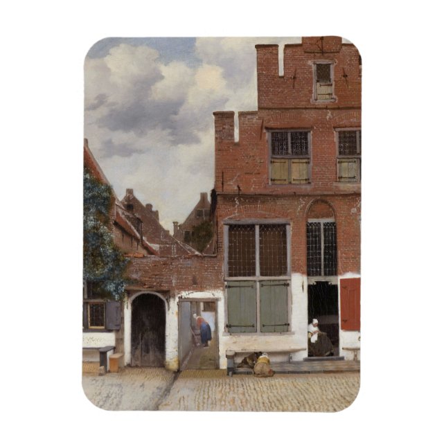 Johannes Vermeer, View Of Houses In Delft Magnet (Vertical)
