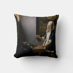 Johannes Vermeer - Woman Holding a Balance Cushion