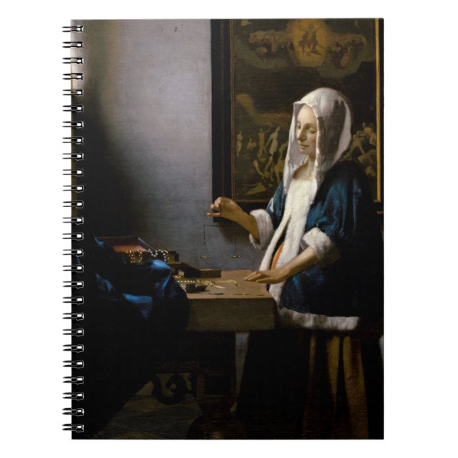 Johannes Vermeer - Woman Holding a Balance Notebook (Front)