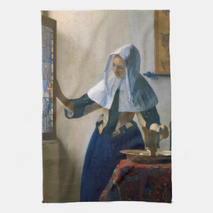 Johannes Vermeer - Woman with a Water Pitcher Tea Towel