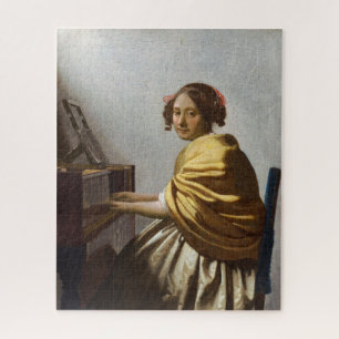Johannes Vermeer - Young Woman Seated at Virginal Jigsaw Puzzle