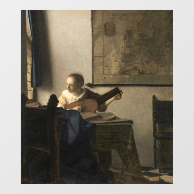 Johannes Vermeer - Young Woman with a Lute (Sheet)