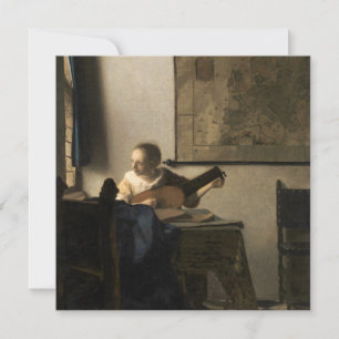 Johannes Vermeer - Young Woman with a Lute Thank You Card