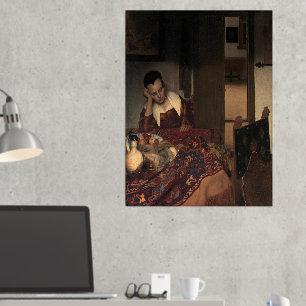 Johannes Vermeer, Young Women Sleeping Foil Prints