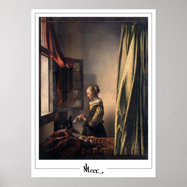 Johannes Vermeer Zedign Art Poster #4 (Front)