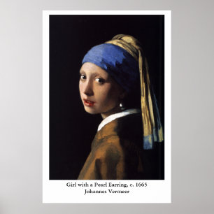 Johannes Vermeer's Girl with a Pearl Earring Poster