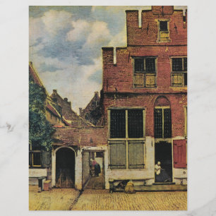Johannes Vermeer's Street in Delft (circa 1660) Flyer