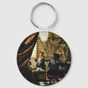 Johannes Vermeer's The Art of Painting circa 1668 Key Ring